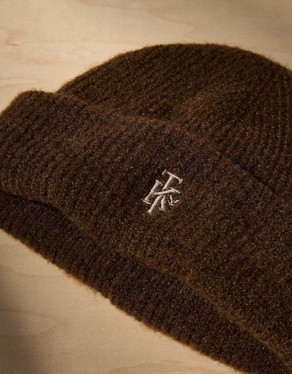 Ae x tru Kolors Gorro de Doble Capa Acanalado - Café 0222_8488_200_b