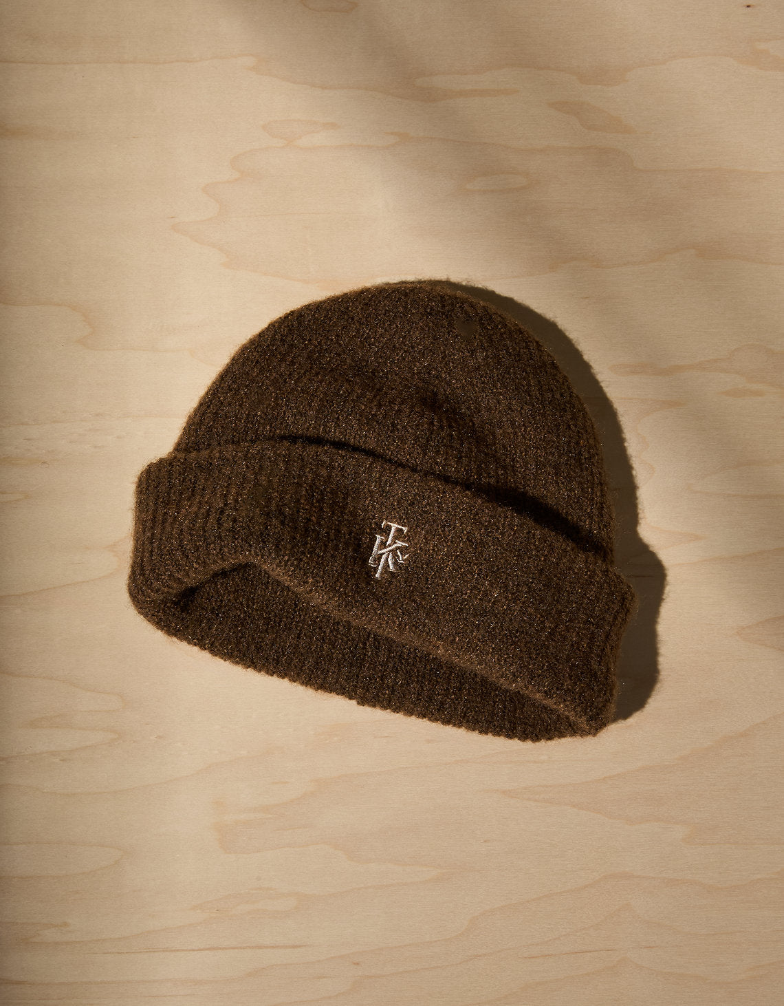 Ae x tru Kolors Gorro de Doble Capa Acanalado - Café 0222_8488_200_f