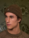 Ae x tru Kolors Gorro de Doble Capa Acanalado - Café 0222_8488_200_of