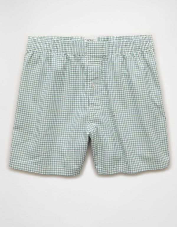 Boxer clásico de popelina con bolsillo para hombre Aeo - Caqui