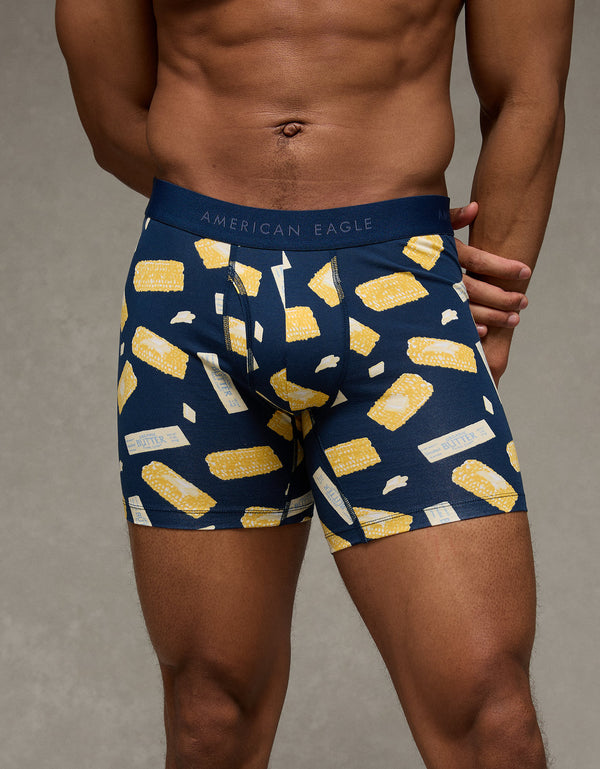 Bóxer Clásico de 6 pulgadas con estampado Ae - Naval