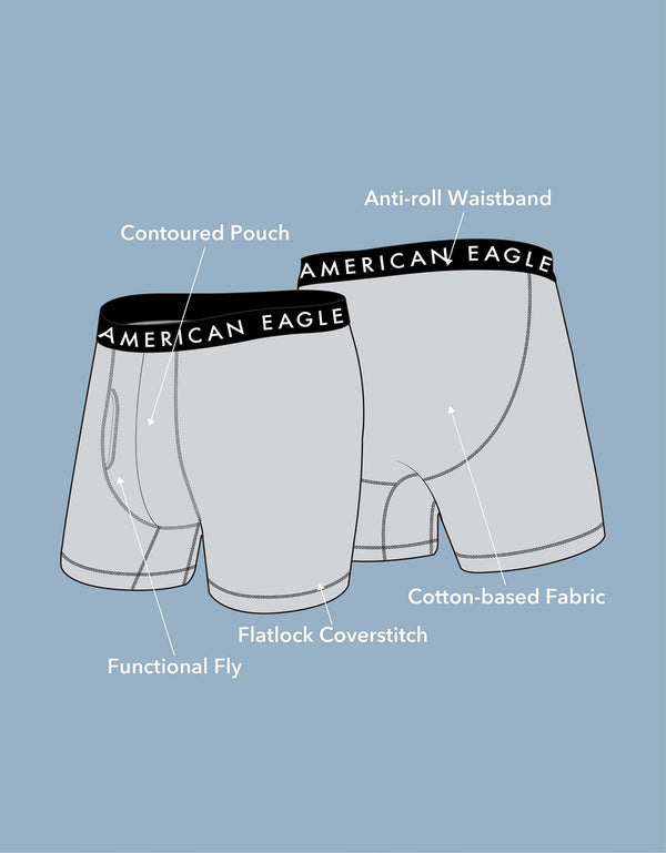 Calzoncillos Clásicos para Hombre Aeo Paquete de 5. - Multicolor