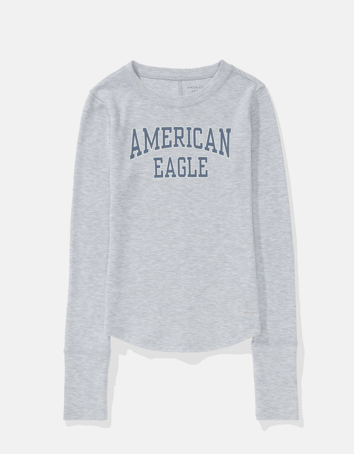 Camiseta Manga Larga Ae - Gris 0300_1377_005_f