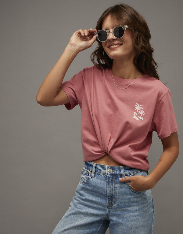 Camiseta de Lujo Cotidiano AE - Rosa