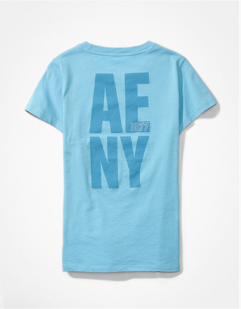 Camiseta AE gráfica con corte ajustado - Azul 0300_8743_321_b