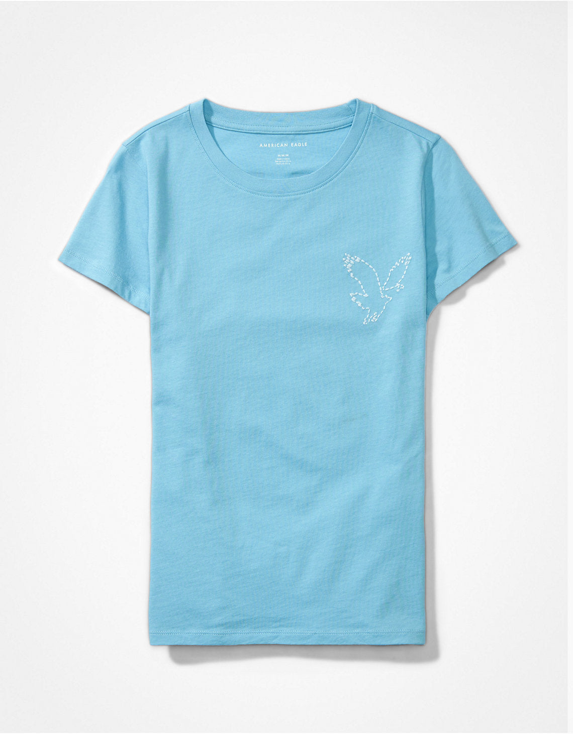 Camiseta AE gráfica con corte ajustado - Azul 0300_8743_321_f
