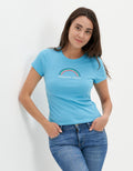 Polera AE gráfica con corte ajustado - Rosa 0300_8843_547_of