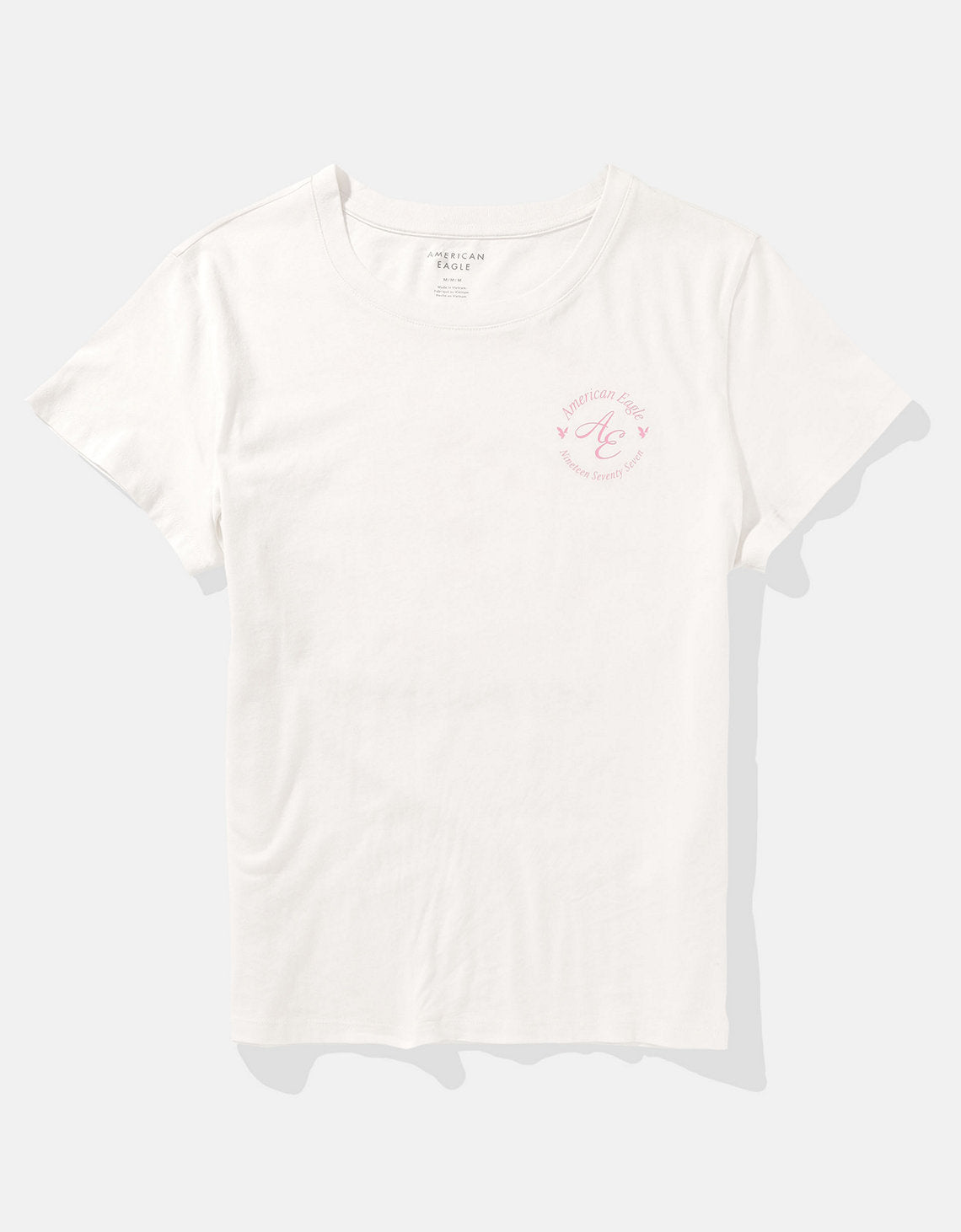 Camiseta AE gráfica con corte ajustado - Blanco 0300_9462_140_f