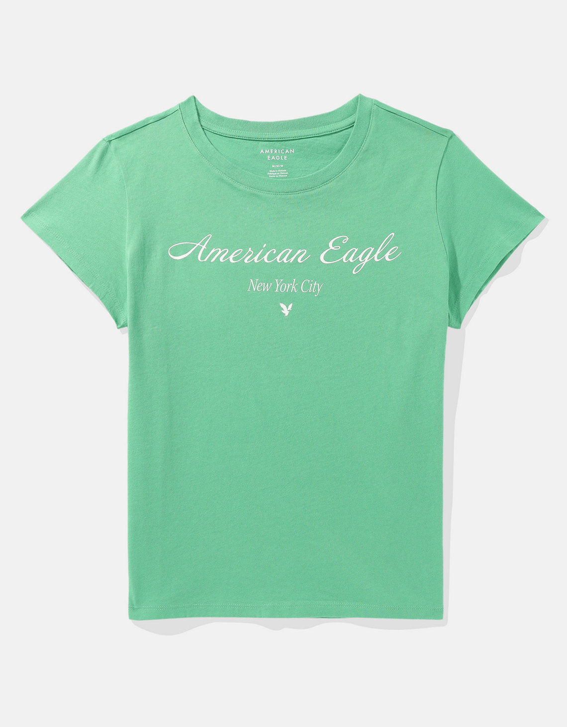 Camiseta AE gráfica con corte ajustado - Verde 0300_9462_300_f