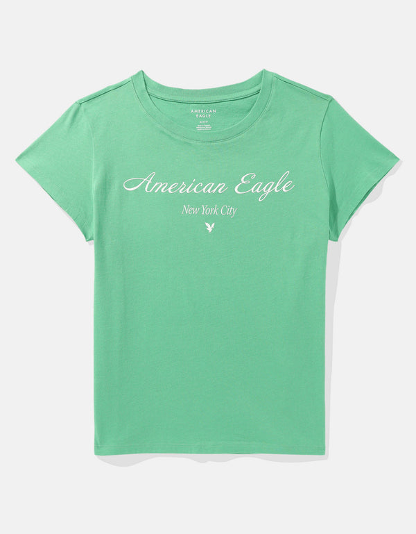 Camiseta AE gráfica con corte ajustado - Verde