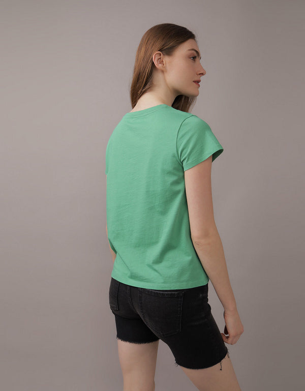 Camiseta AE gráfica con corte ajustado - Verde