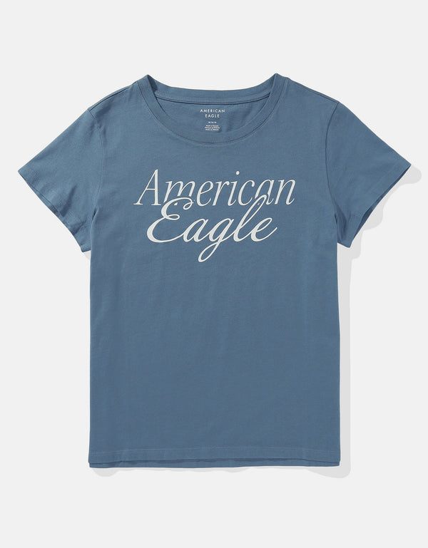 Camiseta AE gráfica con corte ajustado - Azul