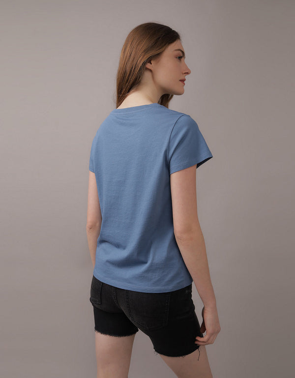 Camiseta AE gráfica con corte ajustado - Azul
