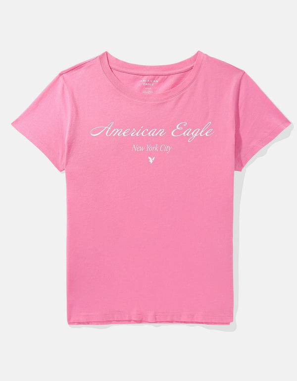 Camiseta AE gráfica con corte ajustado - Rosa
