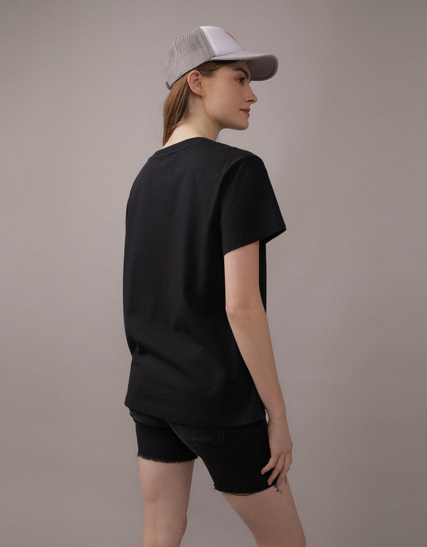 Camiseta AE gráfica con corte ajustado - Negro