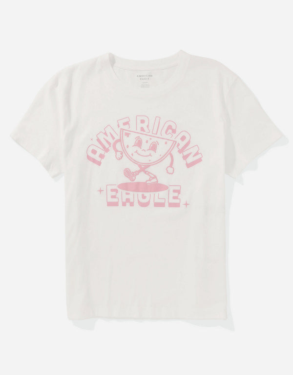 Camiseta AE gráfica con corte ajustado - Blanco