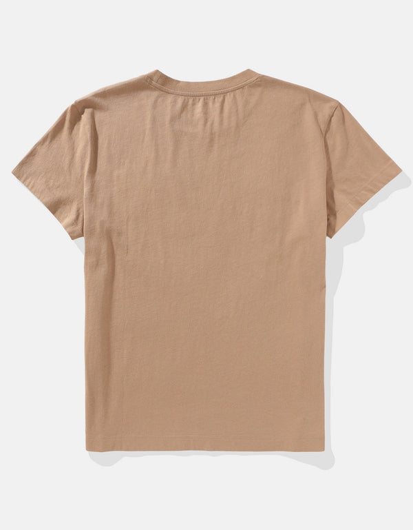 Camiseta con Gráfico Manga Corta Mujer AE - Café