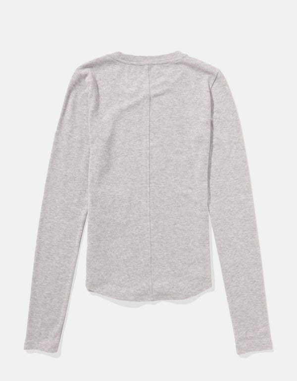 Camiseta cuello redondo Manga Larga con gráfico Mujer AE - Generico