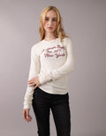 Camiseta cuello redondo Manga Larga con gráfico Mujer AE - Generico 0300_9751_106_of