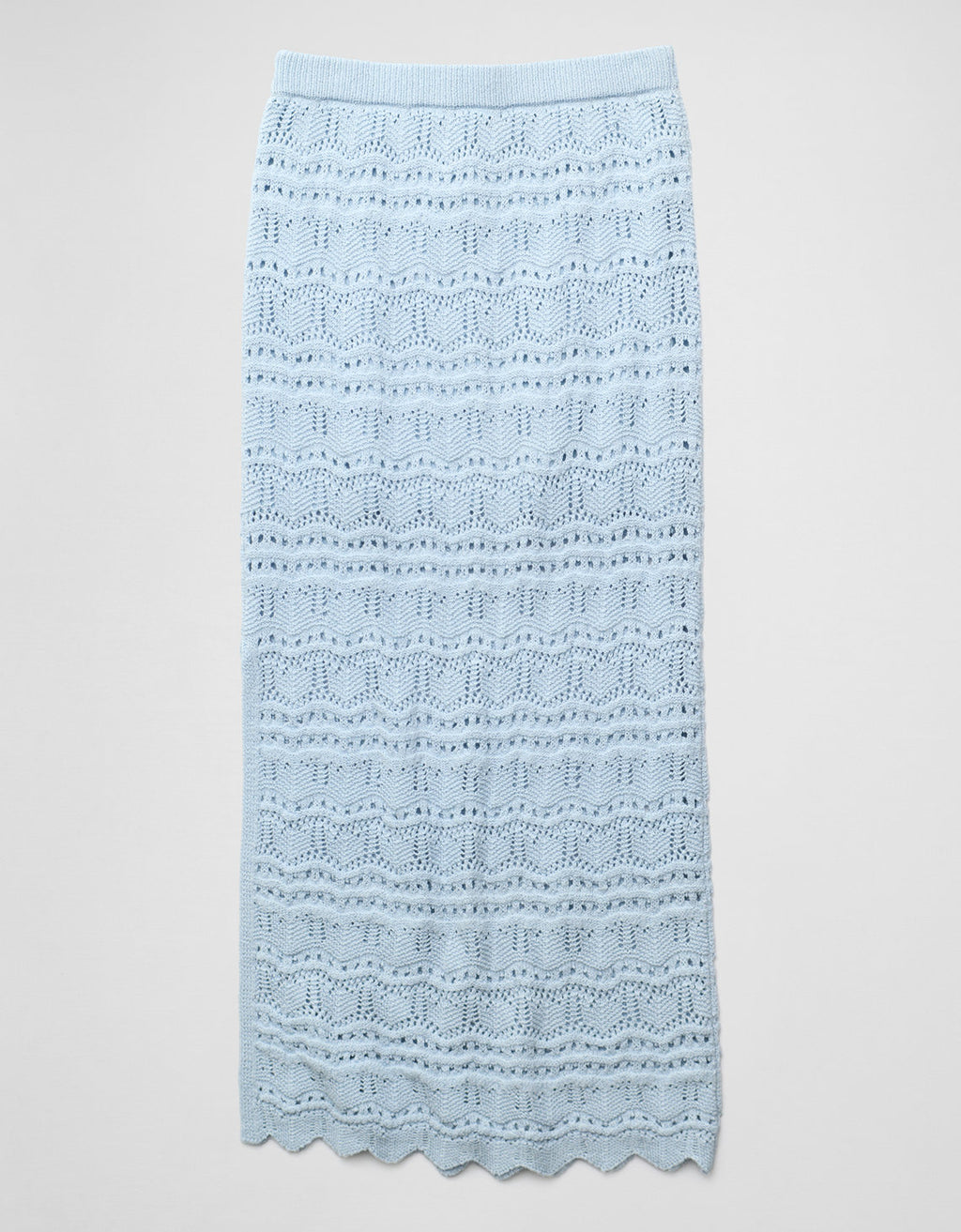 Falda Maxi de Crochet de Tiro Medio Ae Sunchaser - Azul 0312_5470_404_b