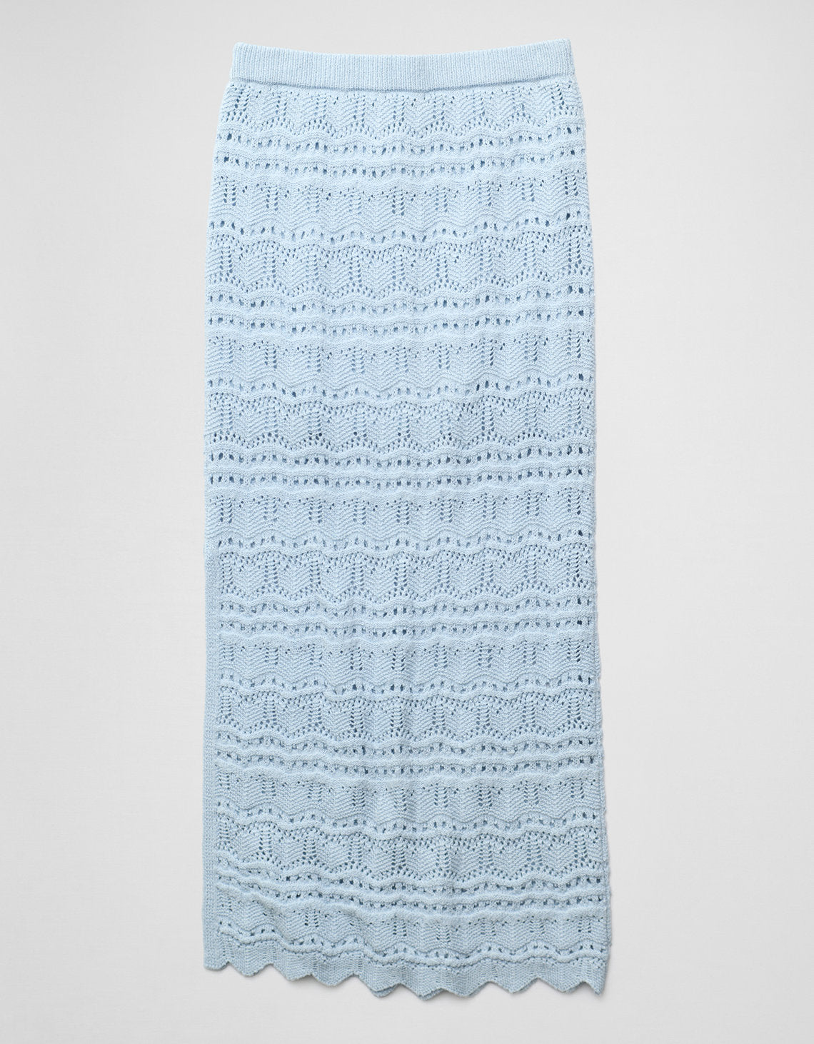 Falda Maxi de Crochet de Tiro Medio Ae Sunchaser - Azul 0312_5470_404_b