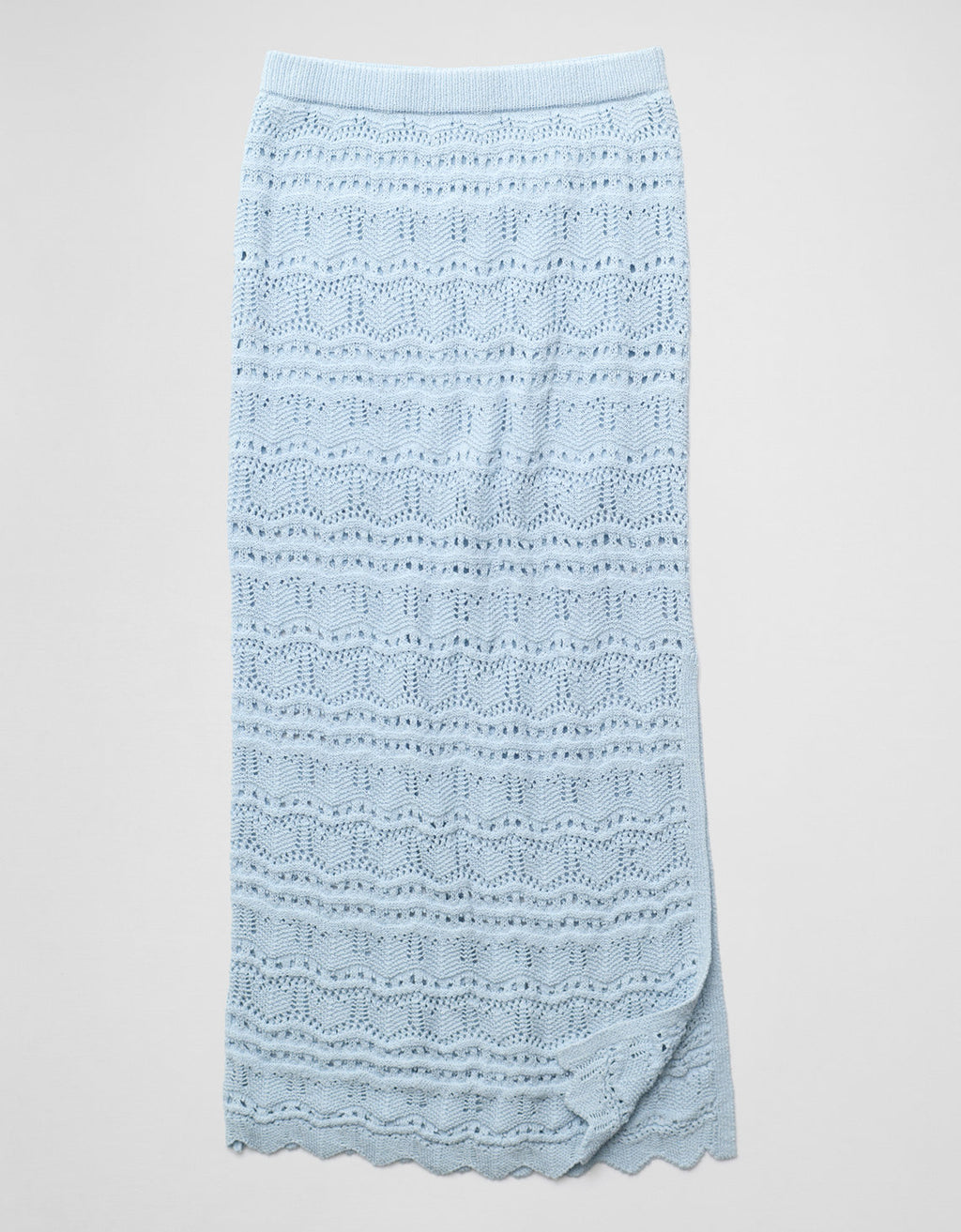 Falda Maxi de Crochet de Tiro Medio Ae Sunchaser - Azul 0312_5470_404_f
