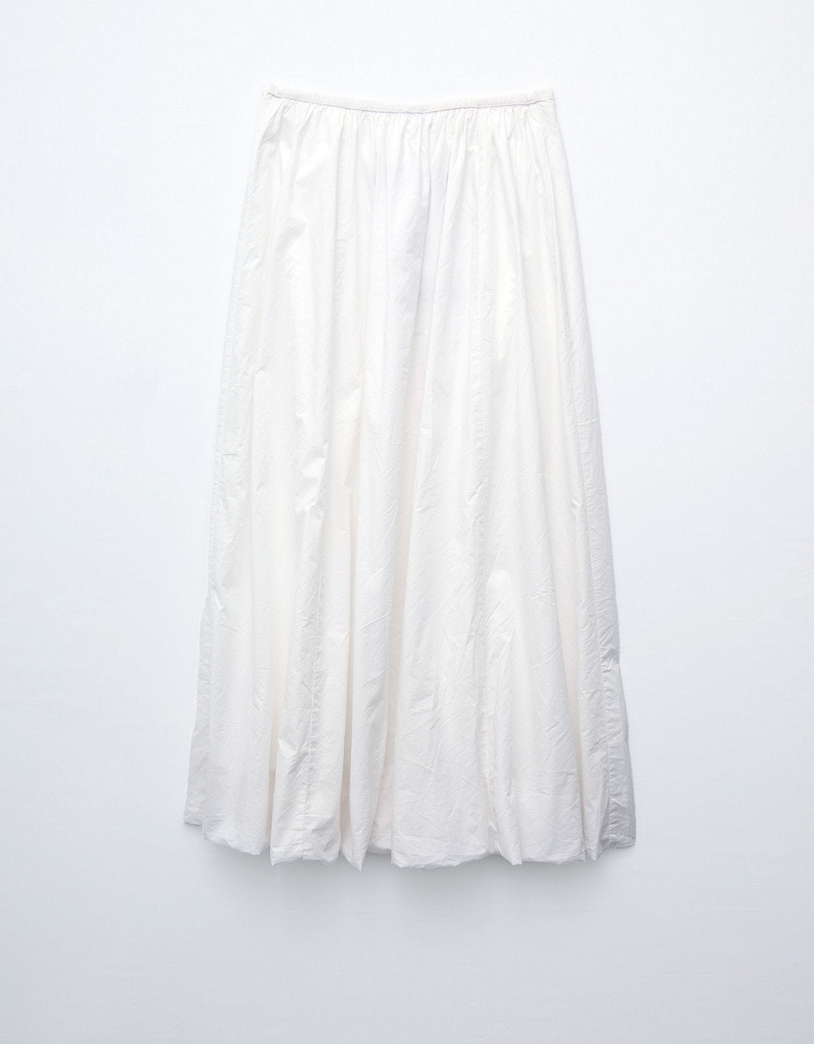 Falda Maxi de Tiro Alto con efecto Globo para Mujer - Blanco 0313_5116_100_b