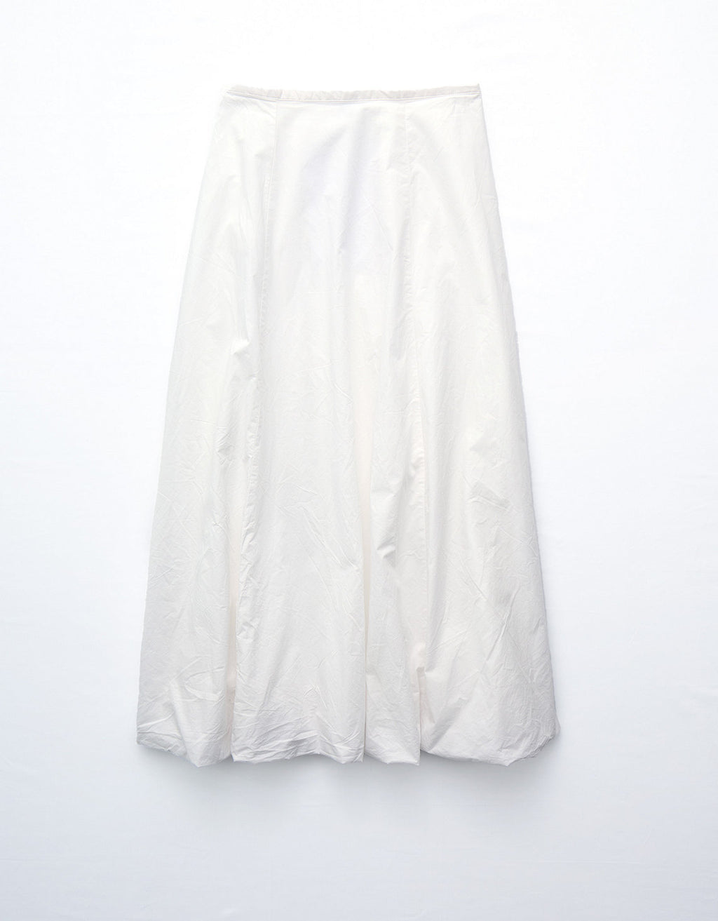 Falda Maxi de Tiro Alto con efecto Globo para Mujer - Blanco 0313_5116_100_f