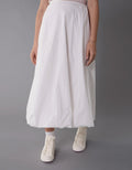 Falda Maxi de Tiro Alto con efecto Globo para Mujer - Blanco 0313_5116_100_of