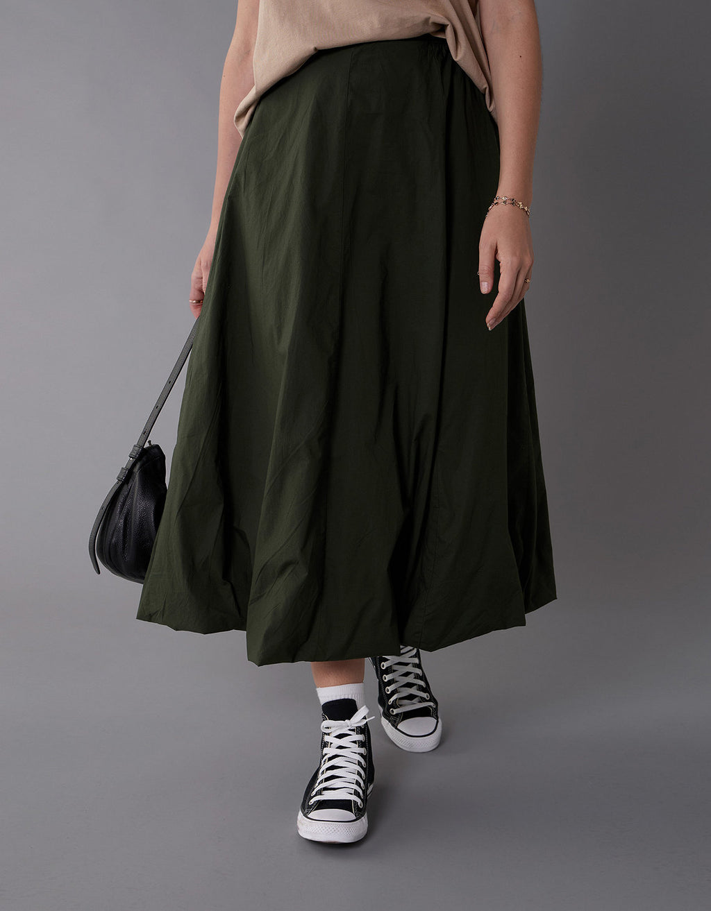 Falda Maxi de Tiro Alto con efecto Globo para Mujer - Generico 0313_5116_309_of
