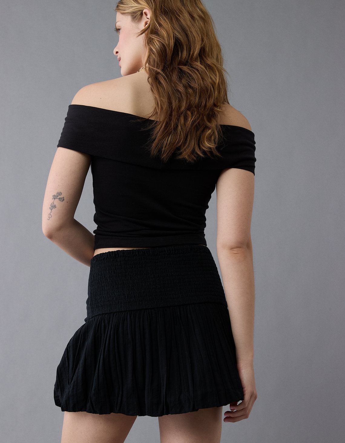 Falda Bubble Ae - Negro 0313_5233_001_ob