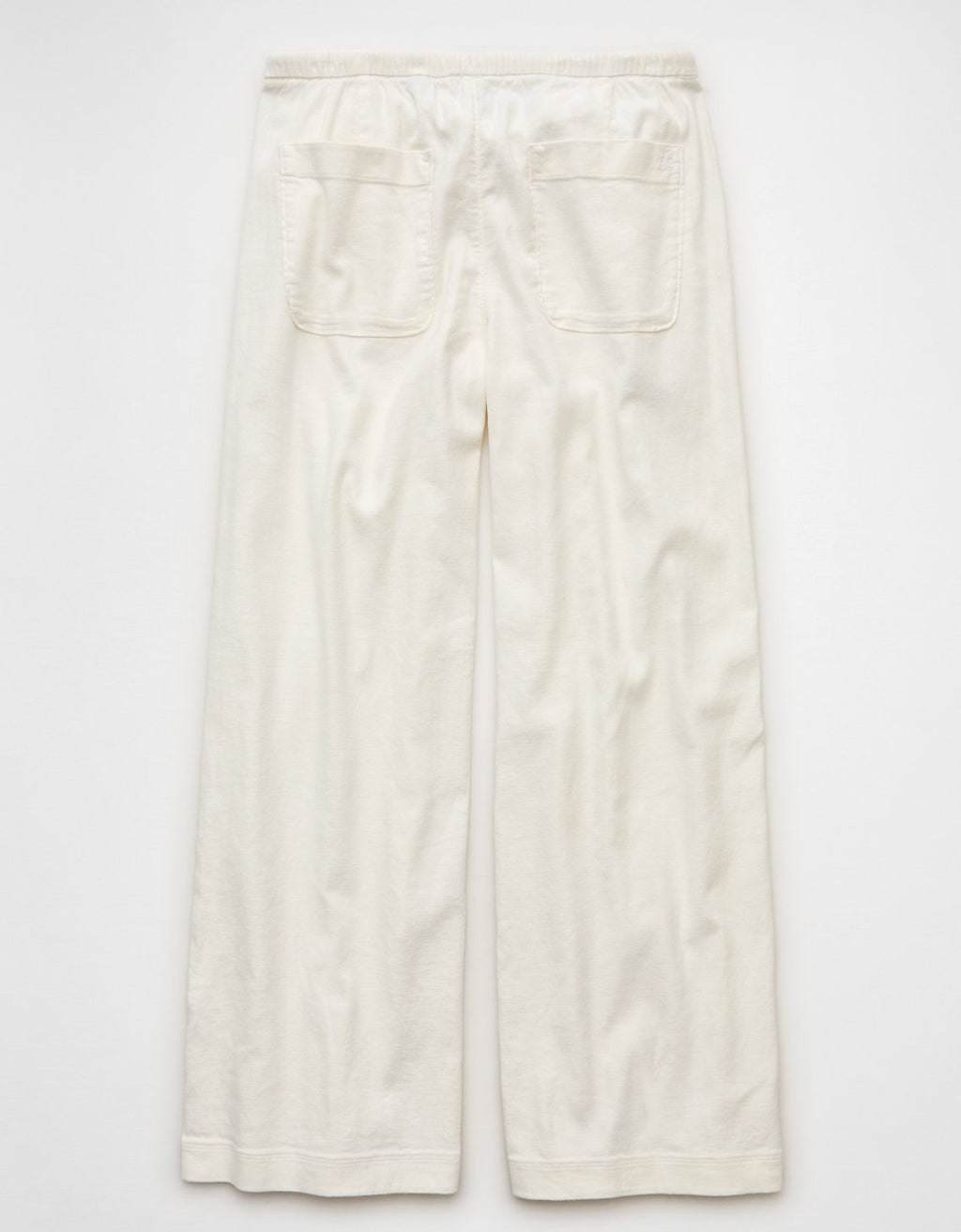 Pantalón ajustable de lino mezclado de talle bajo Ae Stretch - Blanco 0316_5696_100_b