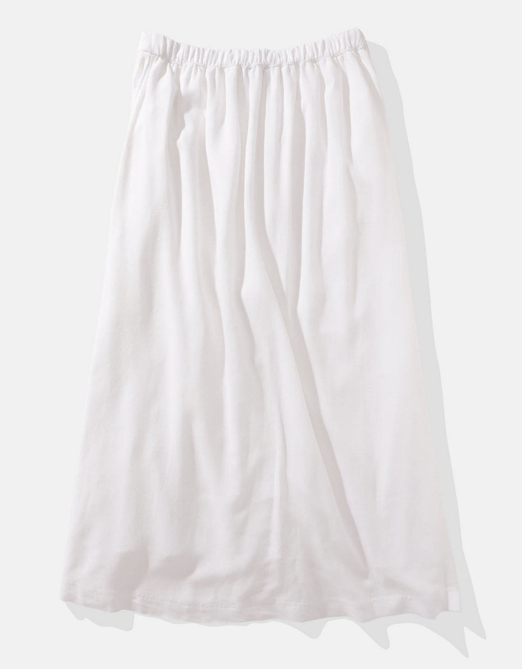 Falda AE larga con botones para mujer - Blanco 0317_4909_100_b