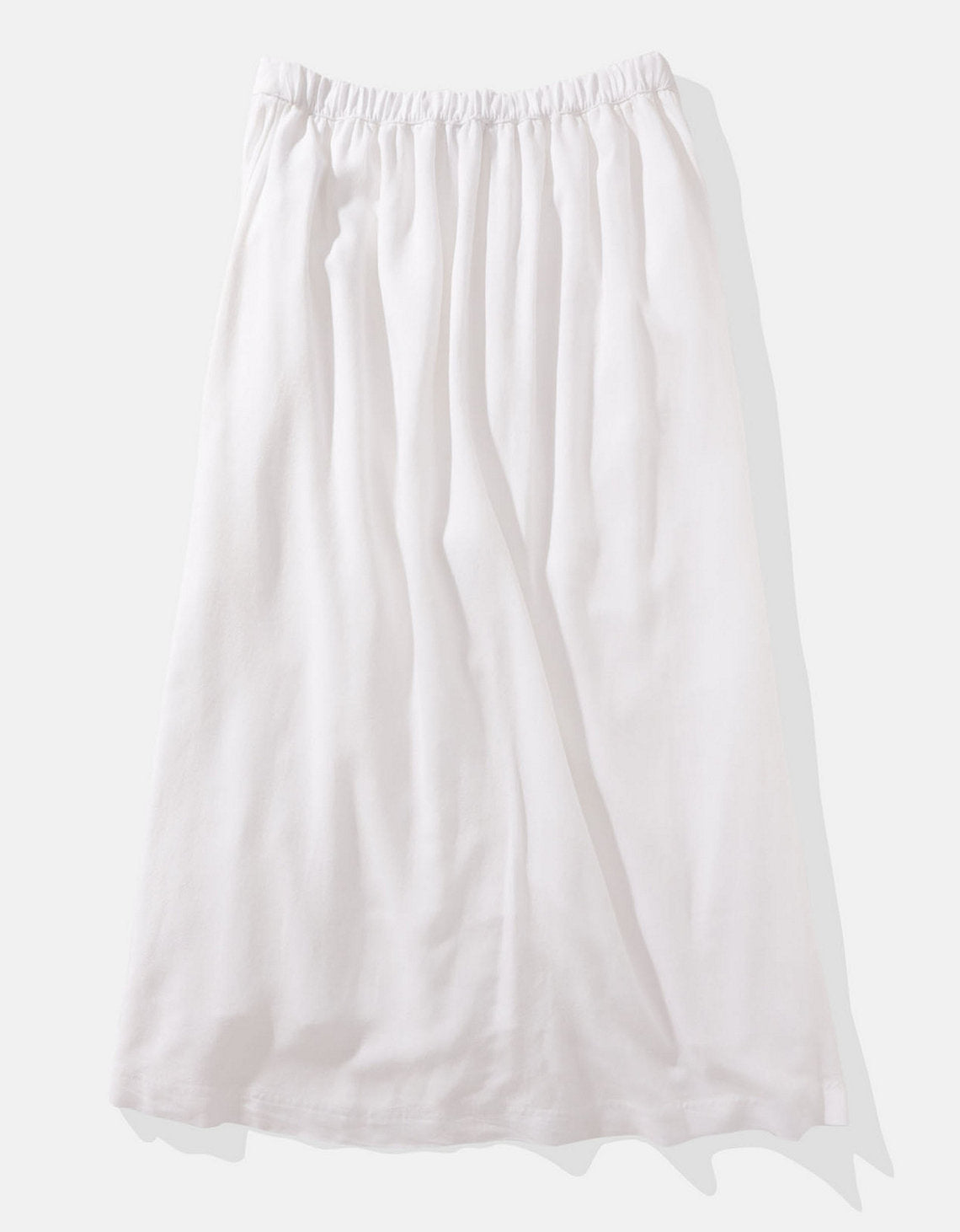 Falda AE larga con botones para mujer - Blanco 0317_4909_100_b