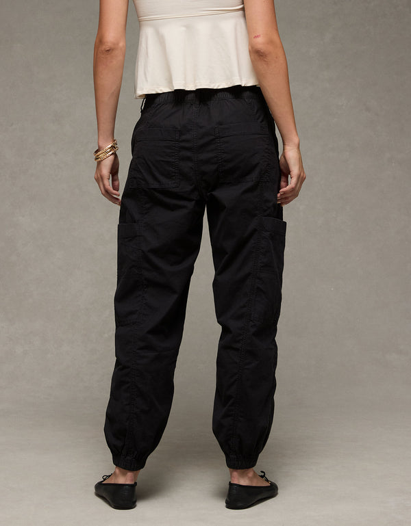 Jogger Baggy de Cargo Tiro Alto Ae - Negro