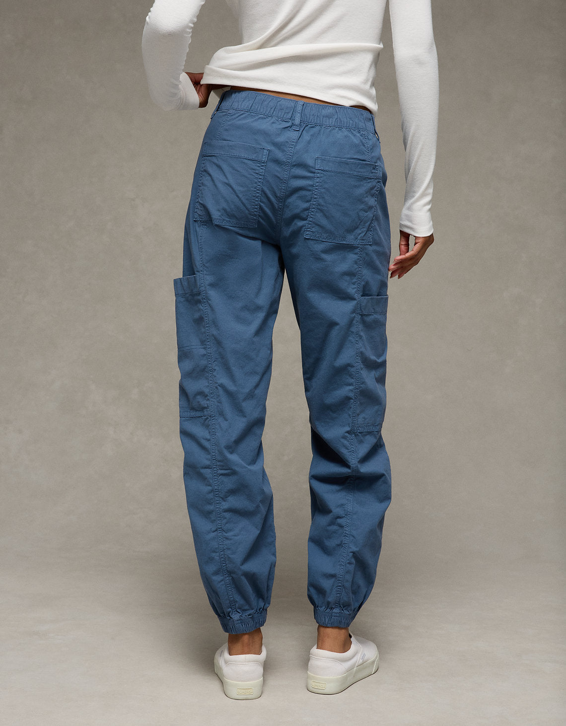 Jogger Baggy de Cargo Tiro Alto Ae - Naval 0322_5538_410_ob