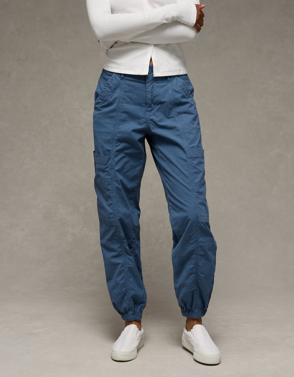 Jogger Baggy de Cargo Tiro Alto Ae - Naval 0322_5538_410_of