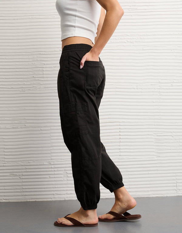 Jogger Baggy de Tiro Alto Ae - Negro