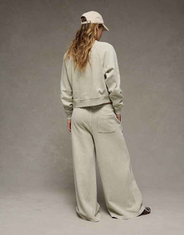 Pantalón Chándal Wide Leg Ae - Verde