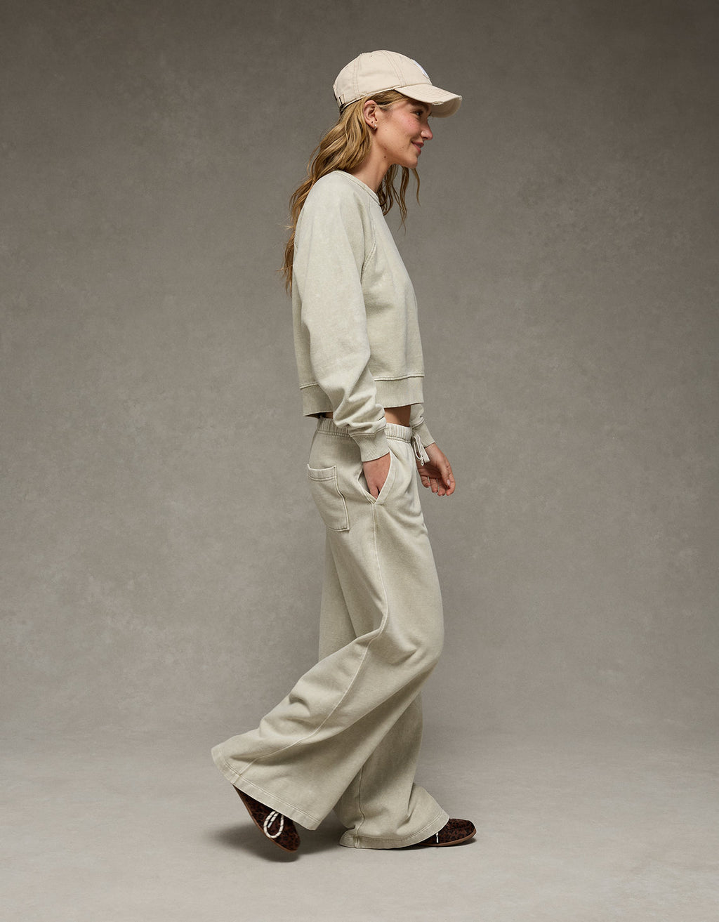Pantalón Chándal Wide Leg Ae - Verde 0329_5683_300_os