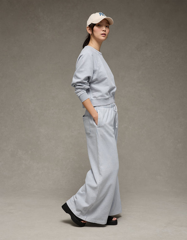 Pantalón Chándal Wide Leg Ae - Azul