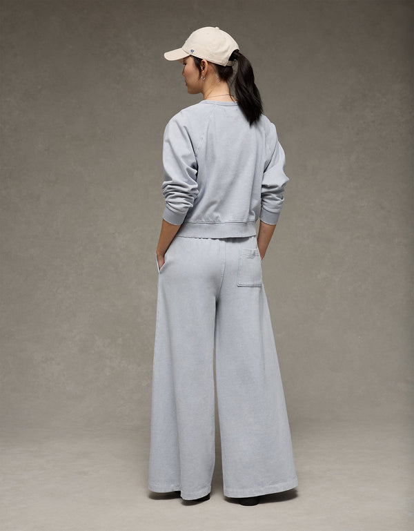 Pantalón Chándal Wide Leg Ae - Azul
