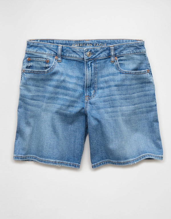 Ae Dreamy Drape Stretch 8 Jort holgado de tiro bajo - Azul