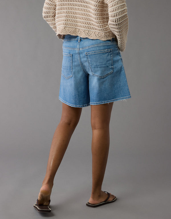 Ae Dreamy Drape Stretch 8 Jort holgado de tiro bajo - Azul