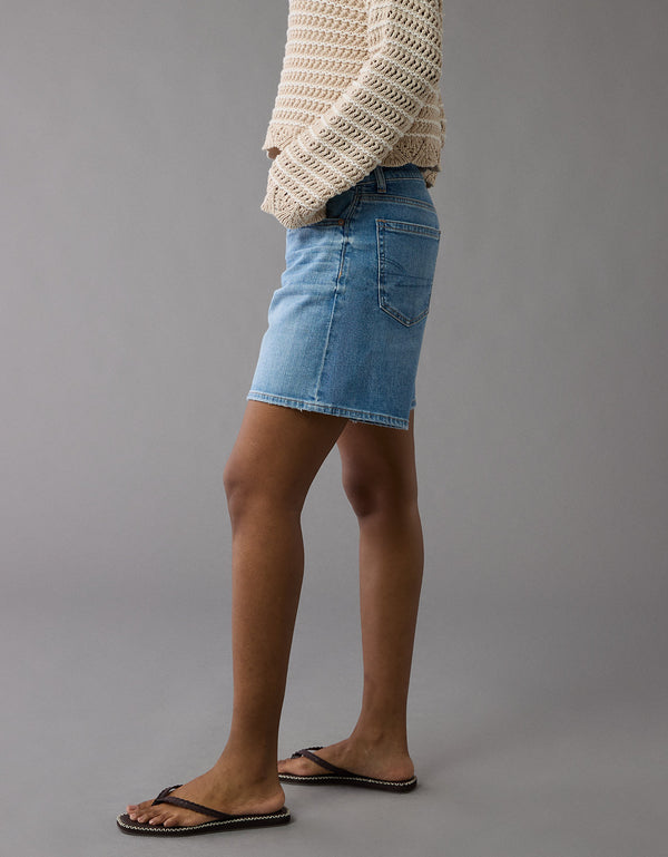 Ae Dreamy Drape Stretch 8 Jort holgado de tiro bajo - Azul