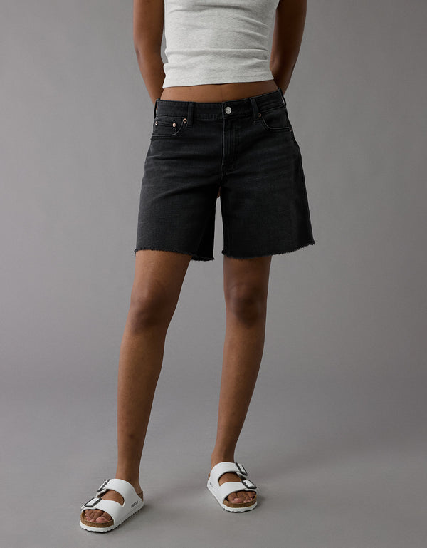 Ae Dreamy Drape Stretch 8 Jort holgado de tiro bajo - Negro