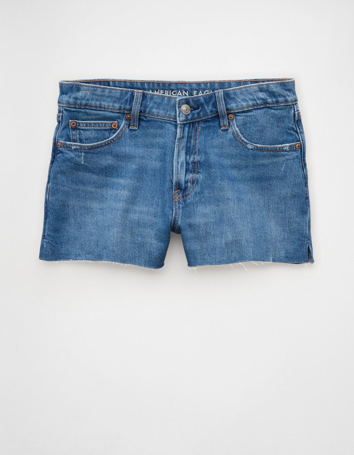 Ae Stretch Shortie Perfecto de Tiro Bajo - Azul 0333_8667_857_f