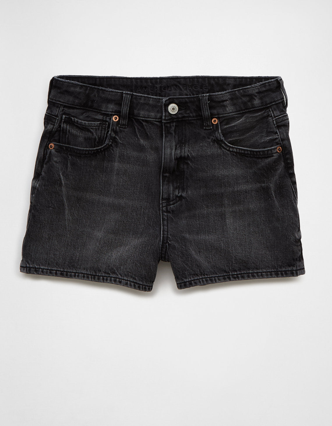 Short mom en denim de mujer AE - Negro 0338_8214_167_f