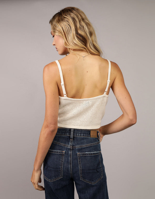Blusa AE tejida sin mangas de rayas para mujer - Generico
