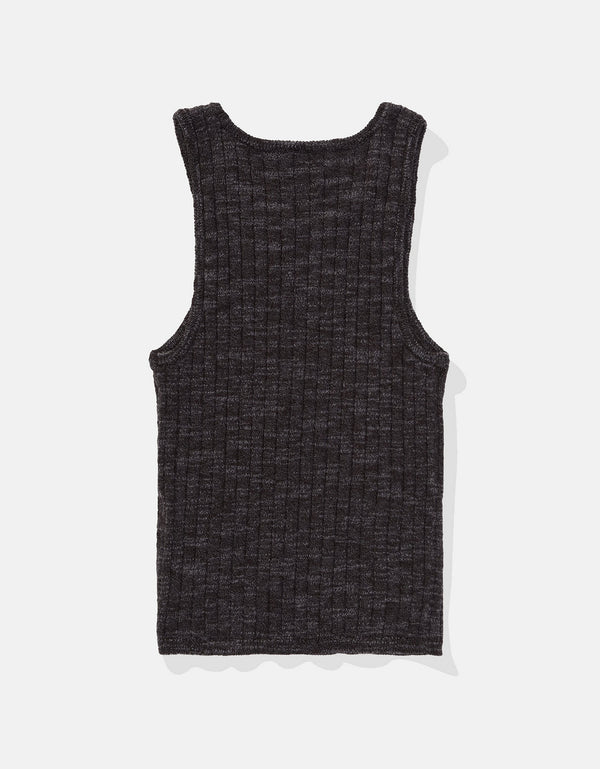 Tank top tejida de mujer AE - Negro